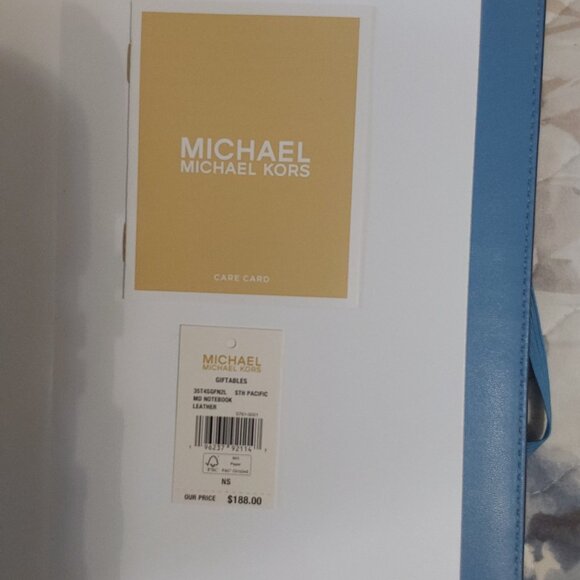NWT Michael Kors Leather Notebook - Picture 4 of 6